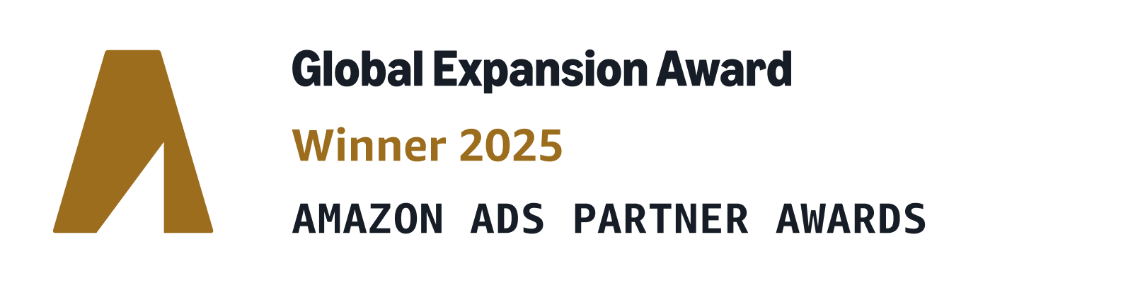 Amazon Ads Global Expansion Award Winner 2025