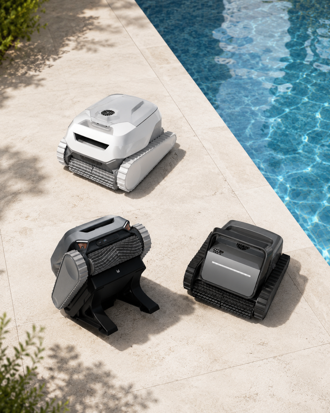 Cordless robotic pool cleaners from Bluvabot